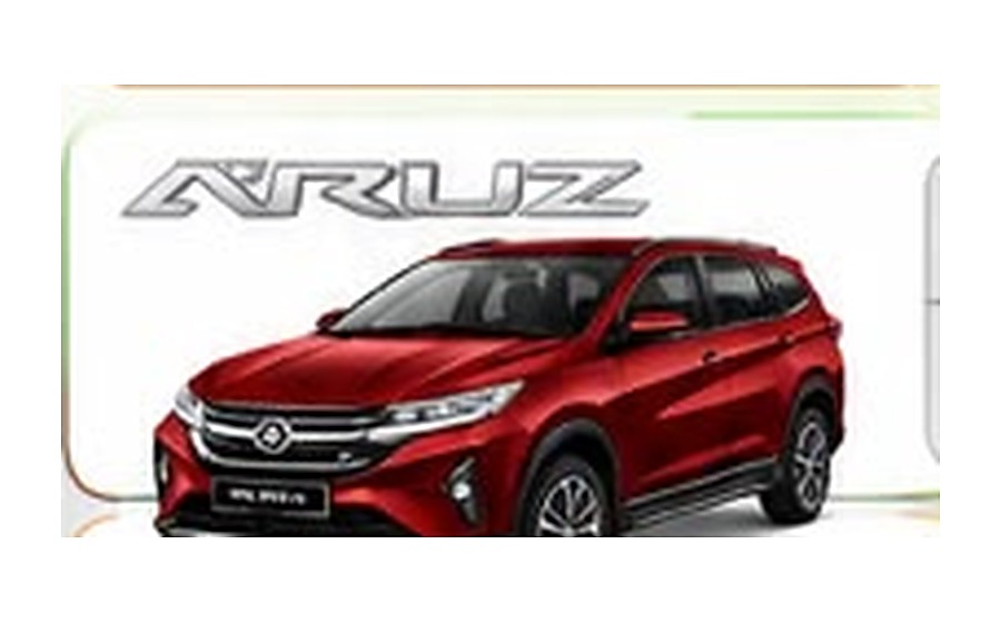 Perodua Aruz merah