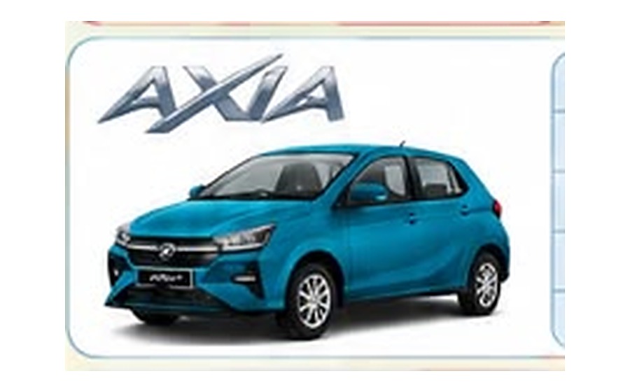 Perodua Axia biru