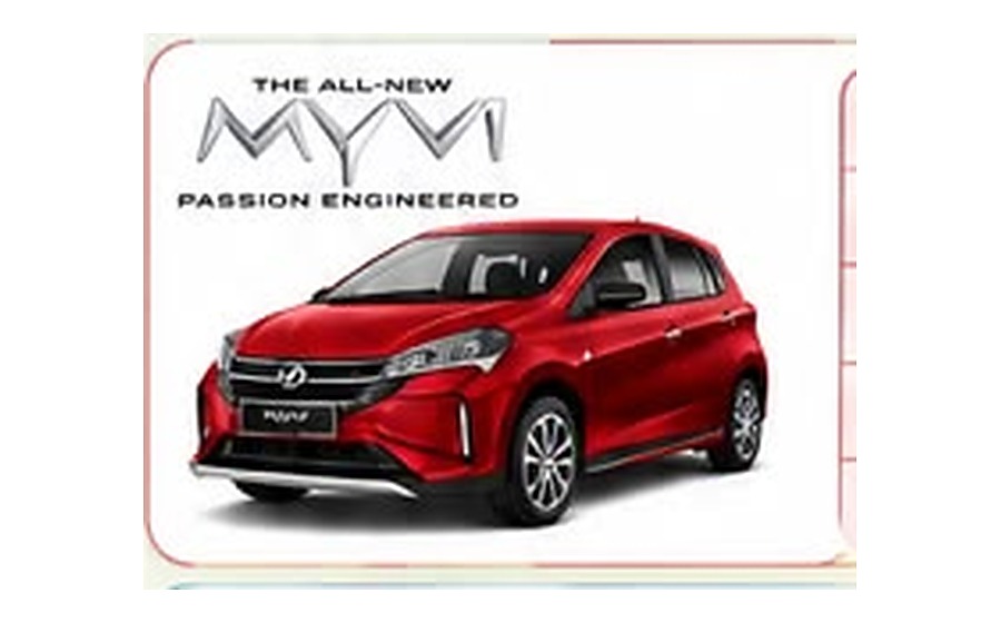 Perodua Myvi merah